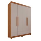 Guarda-roupa 4 Portas 3 Gavetas New Malibu Espresso Móveis Ci