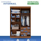 Guarda-roupa 4 Portas 3 Gavetas New Malibu Espresso Móveis Ci