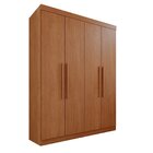 Guarda-roupa 4 Portas 3 Gavetas New Malibu Espresso Móveis Ci