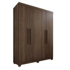 Guarda-roupa 4 Portas 3 Gavetas New Malibu Espresso Móveis Im