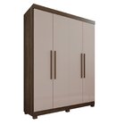 Guarda-roupa 4 Portas 3 Gavetas New Malibu Espresso Móveis Im
