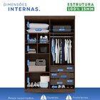 Guarda-roupa 4 Portas 3 Gavetas New Malibu Espresso Móveis Im