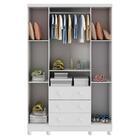 Guarda Roupa 4 Portas 3 Gavetas Uli New Móveis Peroba