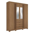 Guarda-roupa 4 Portas 4 Gavetas Com Espelho E Pés Mdp Aurora