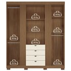 Guarda-roupa 4 Portas 4 Gavetas Com Espelho E Pés Mdp Aurora