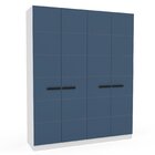 Guarda Roupa 4 Portas 4 Gavetas Lisboa Branco/azul