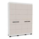 Guarda Roupa 4 Portas 4 Gavetas Lisboa Branco/creme