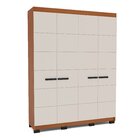 Guarda Roupa 4 Portas 4 Gavetas Lisboa Freijo/creme