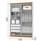 Guarda Roupa 4 Portas Branco Flex Palmas Vila Rica