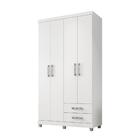 Guarda Roupa 4 Portas Bulls Branco