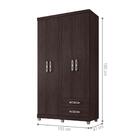 Guarda Roupa 4 Portas Bulls Castanho