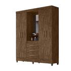Guarda Roupa 4 Portas Capri Castanho Wood 831331