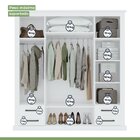 Guarda Roupa 4 Portas Com Espelho 4 Gavetas 217,5x198,8cm Rus