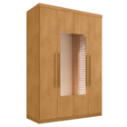 Guarda Roupa 4 Portas Com Espelho Carimã Naturalle