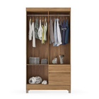 Guarda Roupa 4 Portas Com Pés Lótus Amêndola Touch 42060 Demó