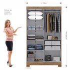 Guarda Roupa 4 Portas Com Pés Paris Espresso Móveis Ipê