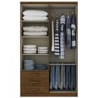 Guarda Roupa 4 Portas De Abrir H02 Claire Castanho Hp - Mpoze