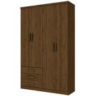 Guarda Roupa 4 Portas De Abrir H02 Claire Castanho Hp - Mpoze