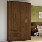 Guarda Roupa 4 Portas De Abrir H02 Claire Castanho Hp - Mpoze