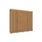 Guarda-roupa 4 Portas De Correr E 4 Gavetas Com Pés Canela/ma