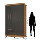 Guarda Roupa 4 Portas E 2 Gavetas Mônaco L01 - Amarena Móveis