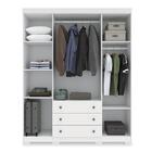 Guarda Roupa 4 Portas E 3 Gavetas Sonata 4.3 - Pr Móveis
