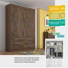 Guarda Roupa 4 Portas E 6 Gavetas Trade Canela