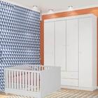 Guarda Roupa 4 Portas E Berço 2 Em 1