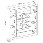 Guarda Roupa 4 Portas E Espelho Amêndola Touch Off White