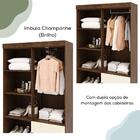 Guarda Roupa 4 Portas Espelho 102 Cm 10090 Vlr