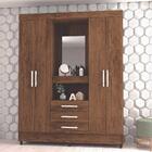 Guarda Roupa 4 Portas Fortaleza 1006180 Imbuia Rustico