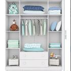 Guarda Roupa 4 Portas Janela E Berço Mini Cama Amore Branco -