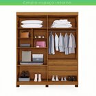 Guarda-roupa 4 Portas Lisboa 100% Mdf Cinamomo/off-white