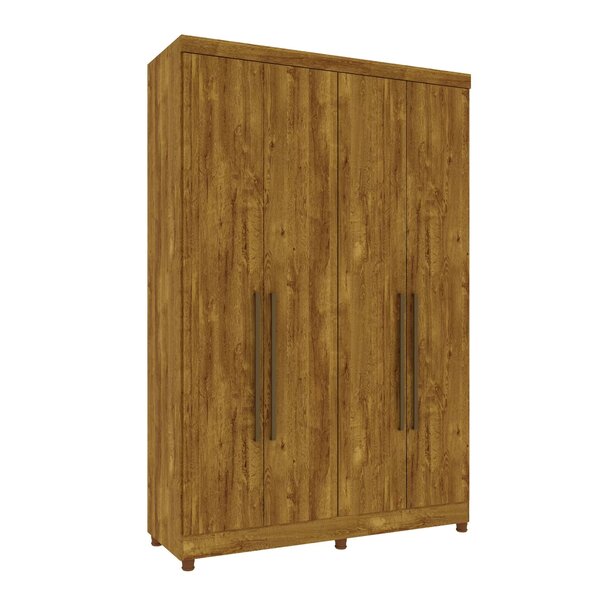 Guarda Roupa 4 Portas Lisboa Com Pés Tcil Móveis Ipe Rustic