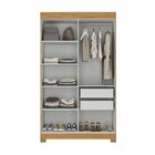Guarda-roupa 4 Portas Mdp Paris Cinamono/off White