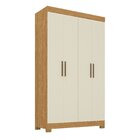 Guarda-roupa 4 Portas Mdp Paris Cinamono/off White