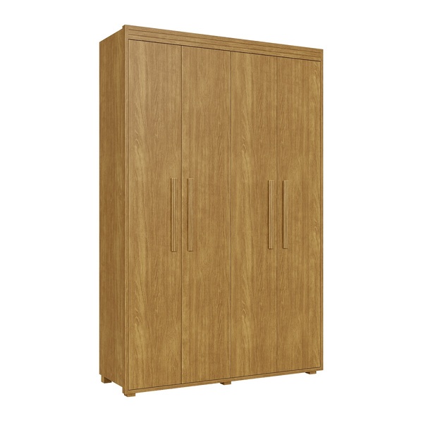 Guarda-roupa 4 Portas Milão Cama Fenix Economia De Espaço