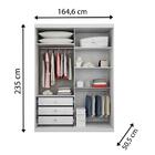 Guarda Roupa 4 Portas Moderni Canela