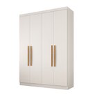 Guarda Roupa 4 Portas Paris Espresso Móveis Branco