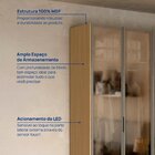 Guarda-roupa 4 Portas Reflecta Com Led 100% Mdf Orion Cabecas