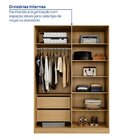 Guarda-roupa 4 Portas Reflecta Com Led 100% Mdf Orion Cabecas