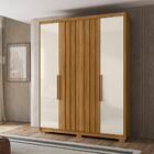 Guarda Roupa 4 Portas Ripado Porto Freijó Off White