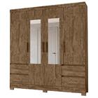 Guarda Roupa 4 Portas Roma Castanho Wood 971331