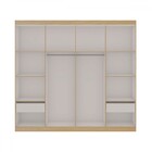 Guarda-roupa 4 Portas Savana/branco Fosco - Genialflex