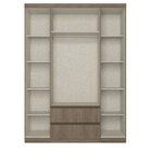 Guarda-roupa 4 Portas Slim Glass Nobre Rustic
