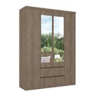 Guarda-roupa 4 Portas Slim Glass Nobre Rustic