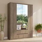 Guarda-roupa 4 Portas Slim Glass Nobre Rustic
