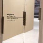 Guarda-roupa 4 Portas Slim Glass Nobre Rustic / Off White