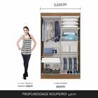 Guarda Roupa 4 Portas Solteiro Mayra Boreal/grafite - Móveis