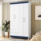 Guarda Roupa 4 Portas Valentina Azul